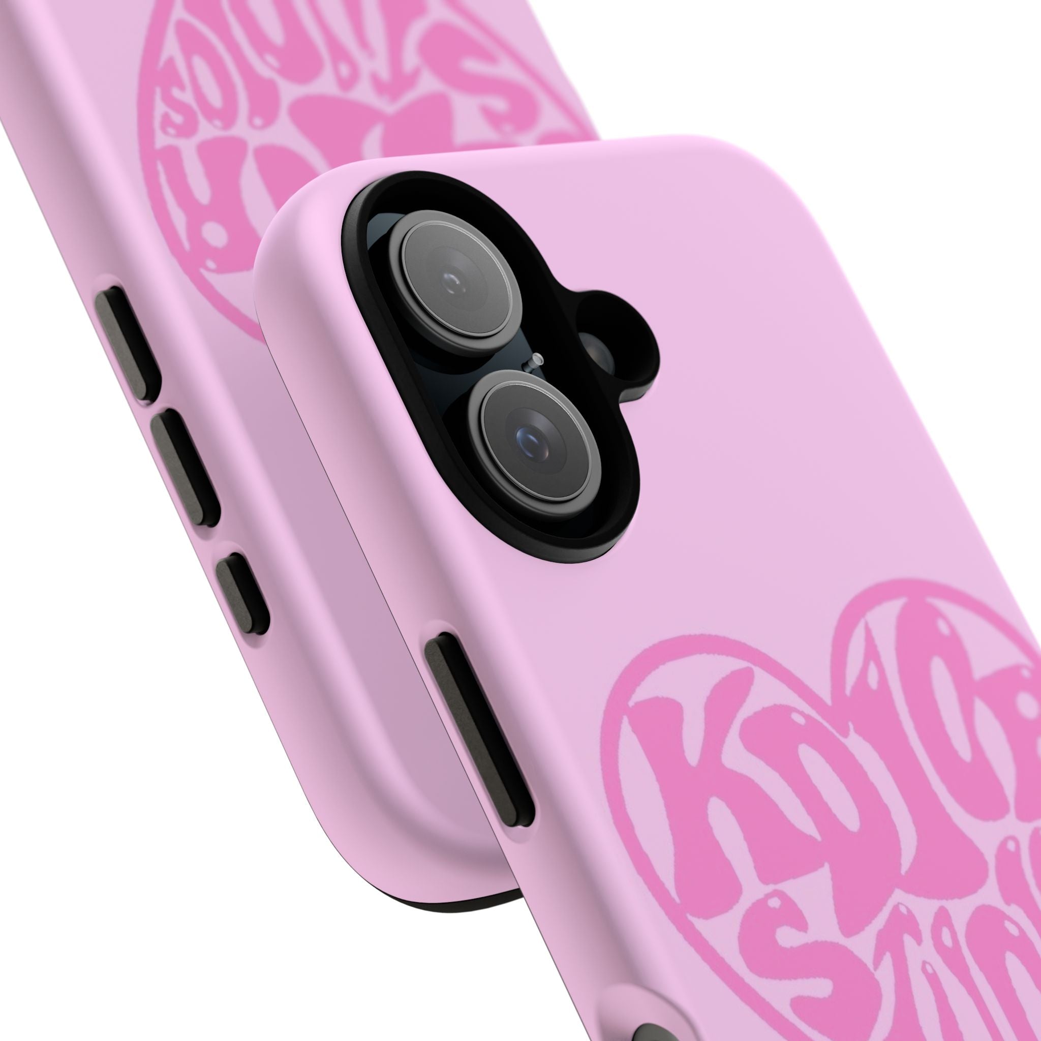 Pink Heart 'KDIORSTUDIOS ' Phone Case — Cute Retro Psychedelic Phone Cover