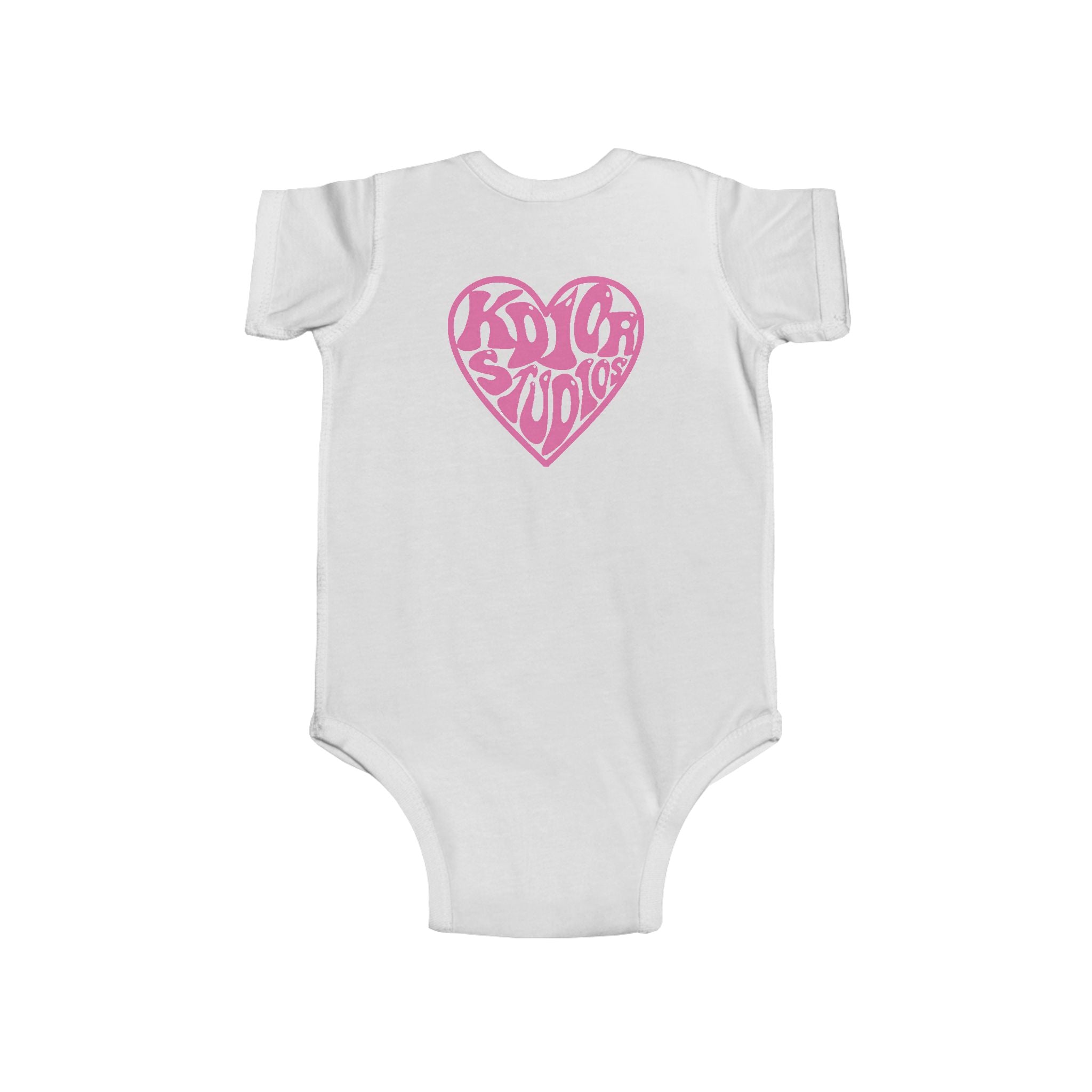 Infant Bodysuit — Pink Heart “Know Your Worth” Baby Onesie