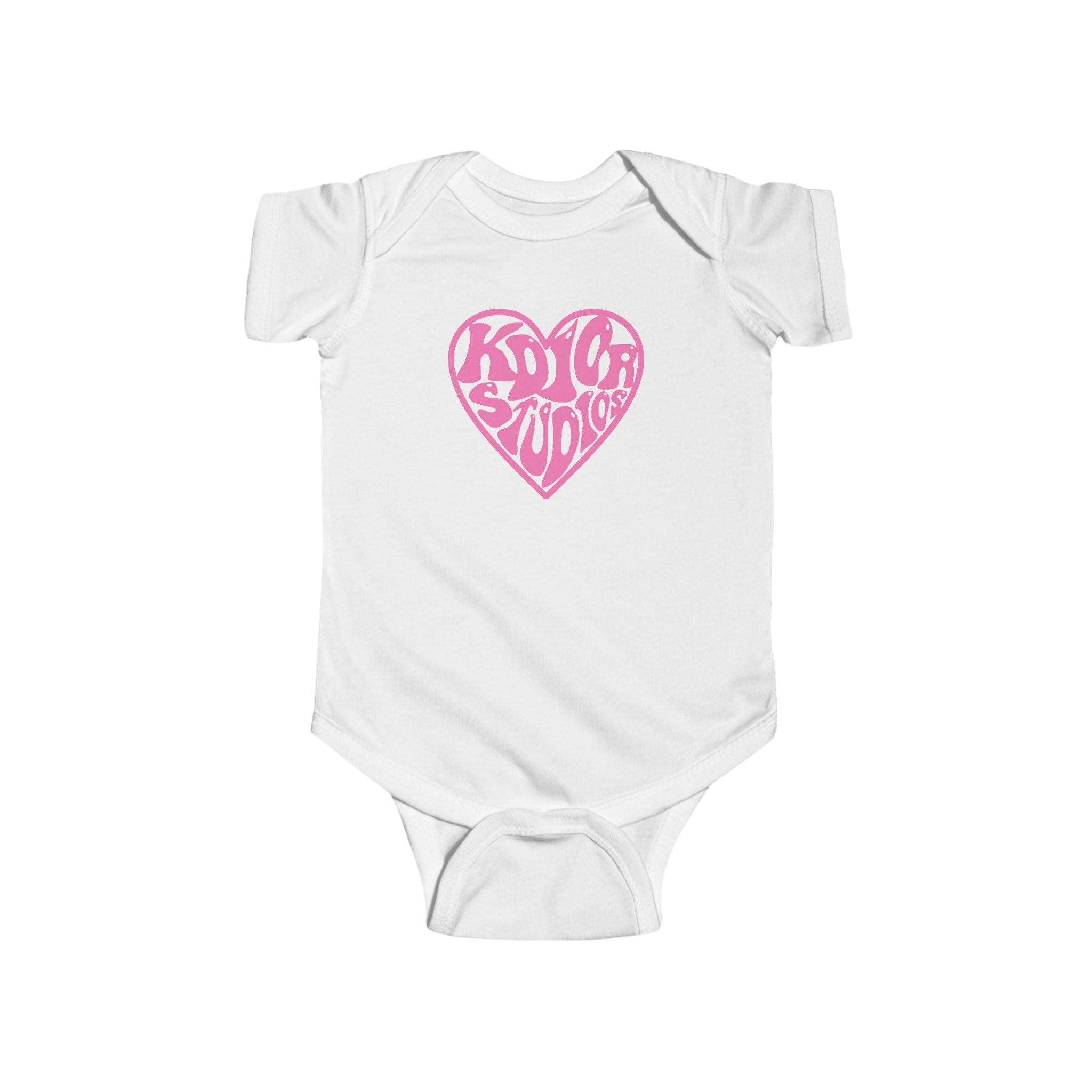 Infant Bodysuit — Pink Heart “Know Your Worth” Baby Onesie