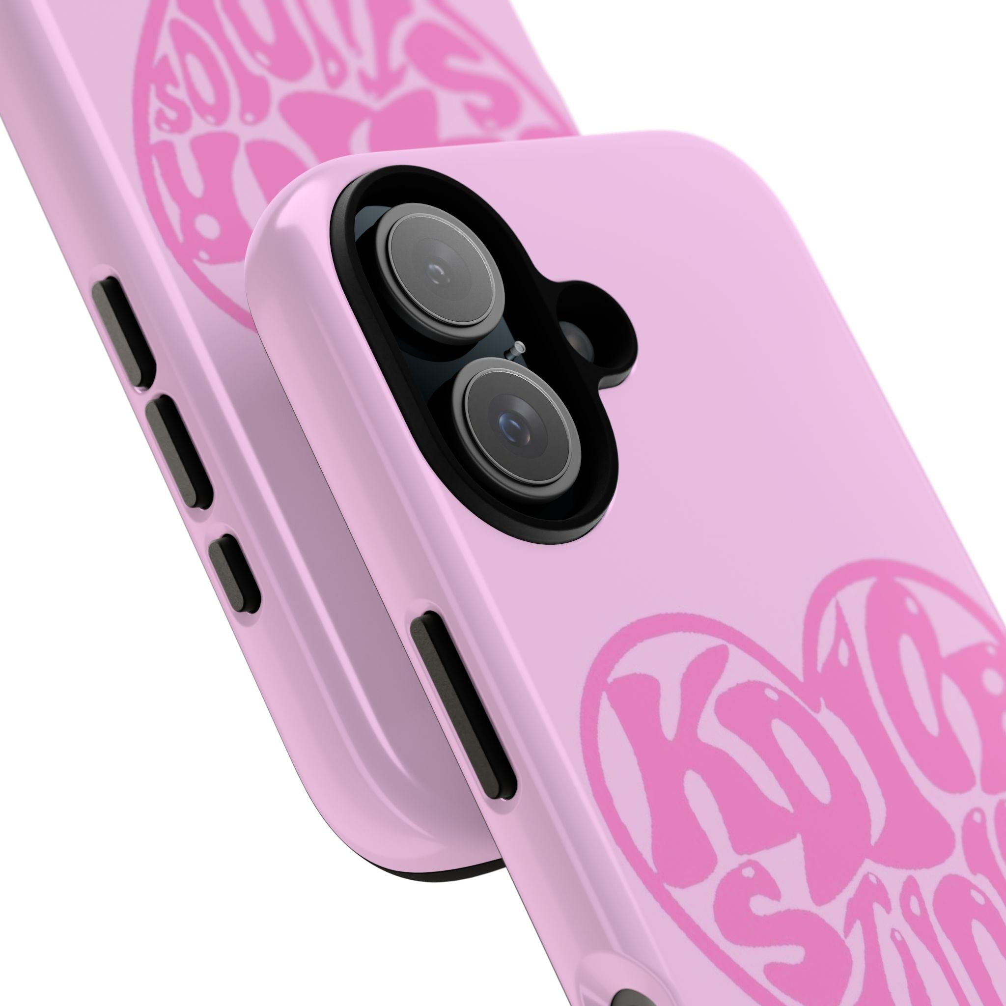 Pink Heart 'KDIORSTUDIOS ' Phone Case — Cute Retro Psychedelic Phone Cover